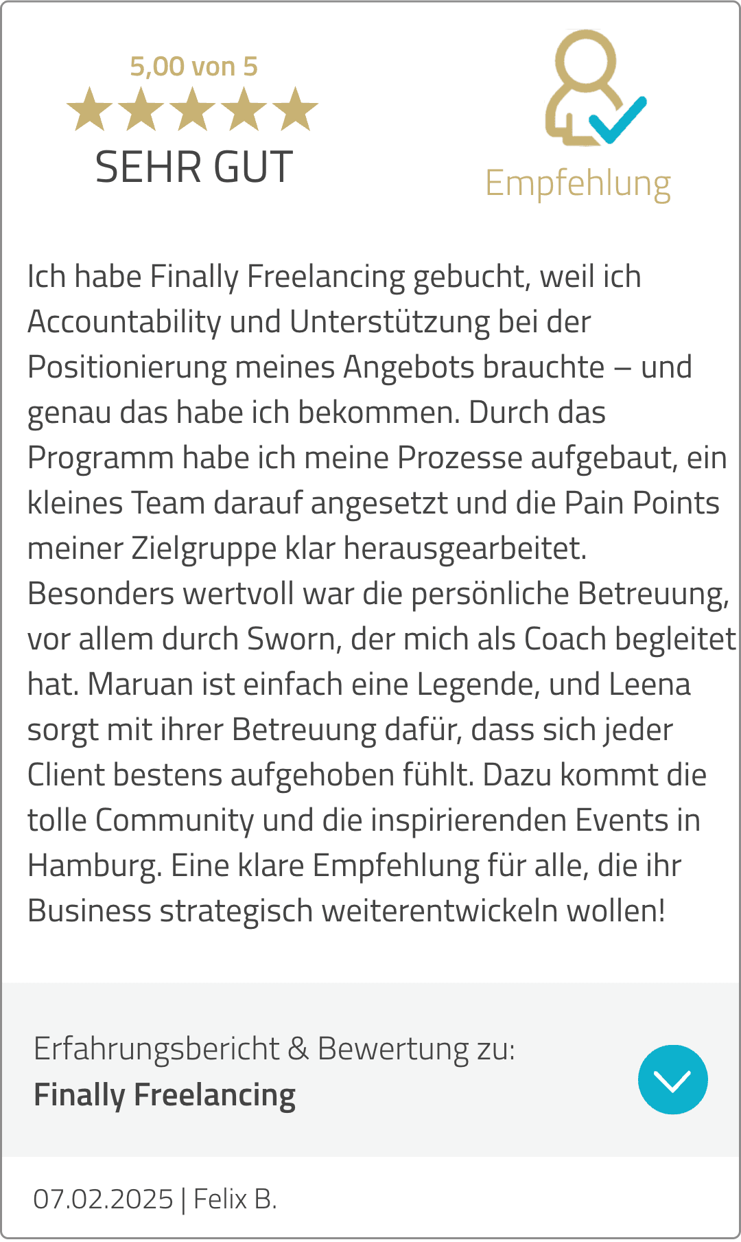 5-Sterne-Kundenbewertung auf ProvenExpert