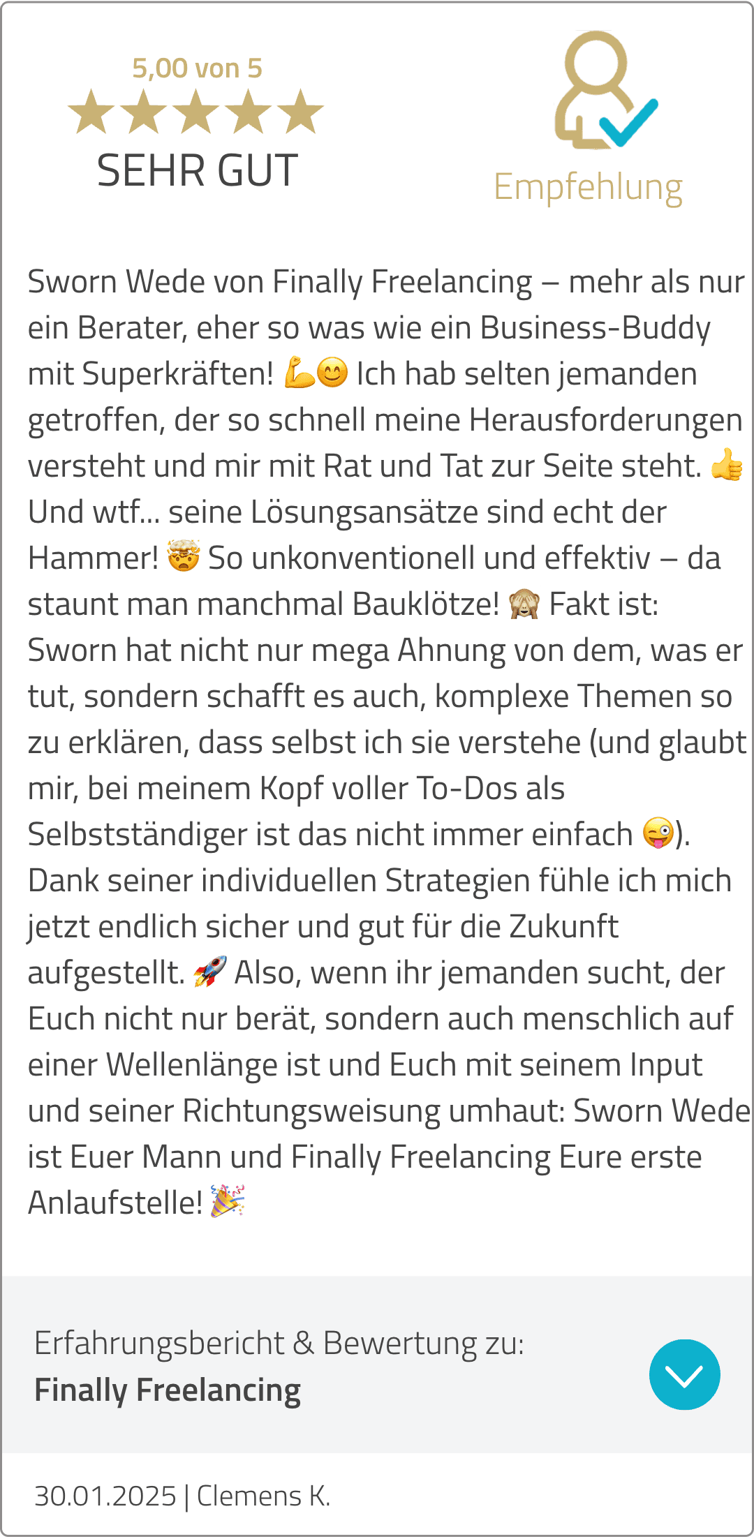 5-Sterne-Kundenbewertung auf ProvenExpert