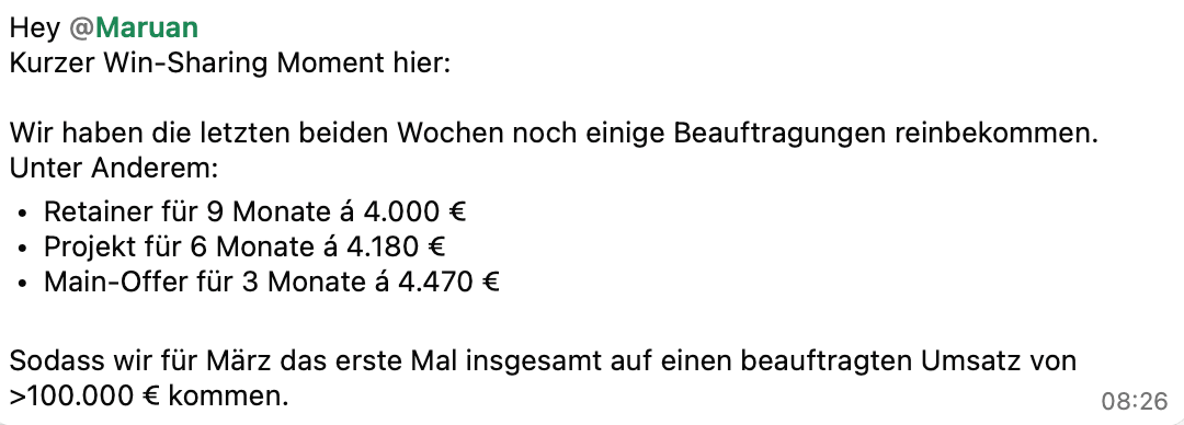 Analytics Dienstleister: Über 100.000€ Auftragsvolumen